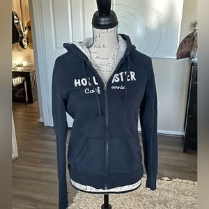 Hollister zip front hoodie